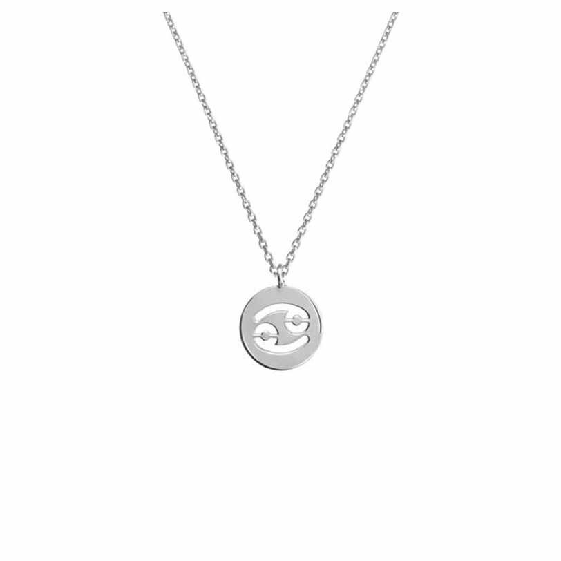 Gold Zodiac Symbol Pendant Necklace - Cancer | Icing US