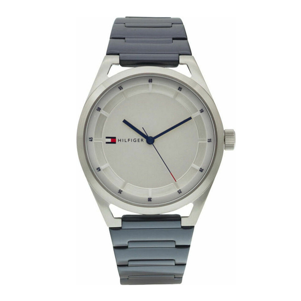 TOMMY HILFIGER Collin grey dial & blue bracelet