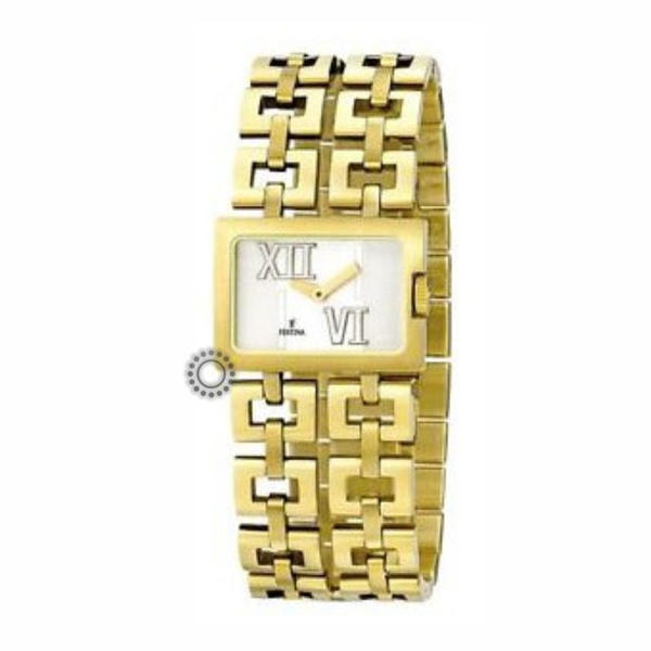 FESTINA white dial & gold bracelet