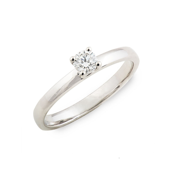 Μονόπετρο δαχτυλίδι Κ18 λευκόχρυσο DIAMONDJOOLS με διαμάντι 0.29ct , VS1 , H
