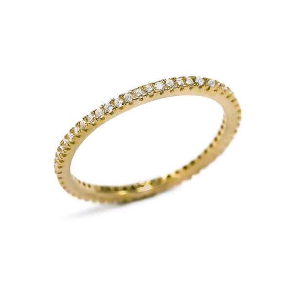 Δαχτυλίδι ολόβερο ασημένιο 925 κίτρινο επίχρυσο με ζιργκόν