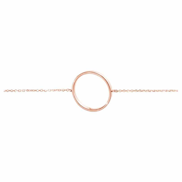 Βραχιόλι κύκλος Κ9 ροζ χρυσό