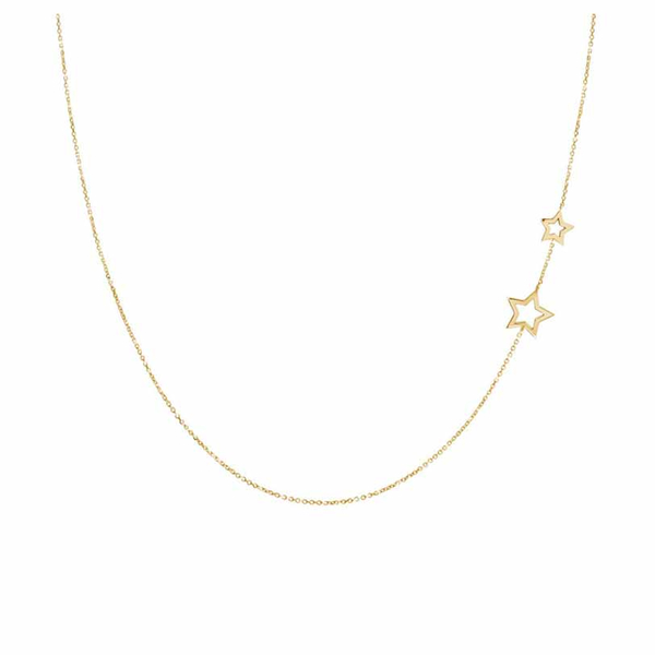 Κολιέ αστέρια Κ9 χρυσό