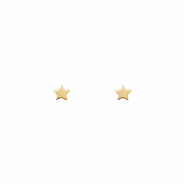 Σκουλαρίκια αστέρι Κ9 χρυσά
