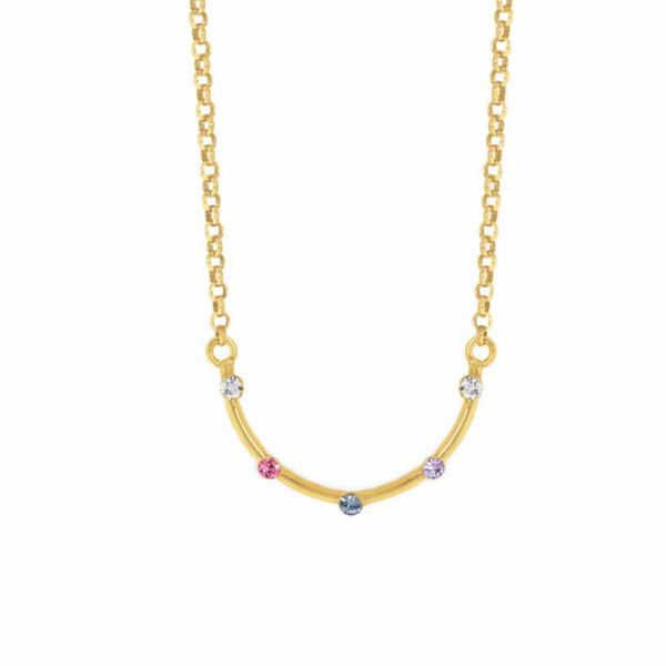 Κολιέ από ασήμι 925 με πέτρες Swarovski