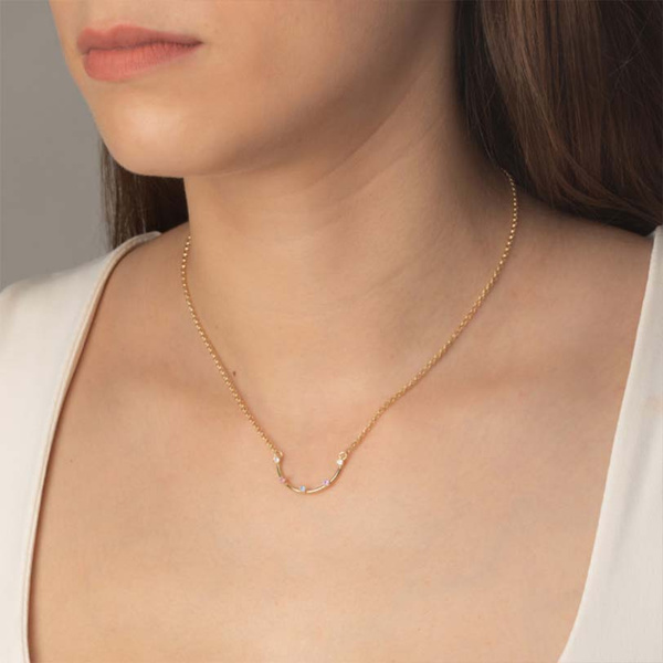 Κολιέ από ασήμι 925 με πέτρες Swarovski