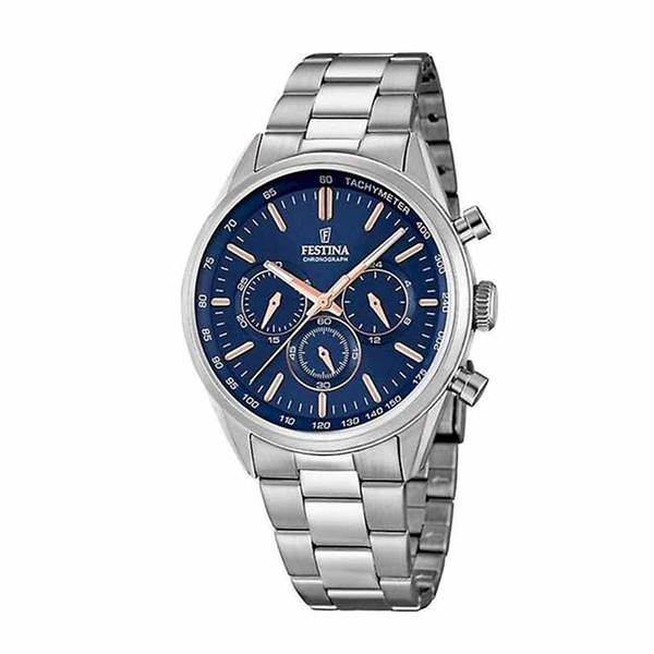 FESTINA chronograph blue dial & bracelet