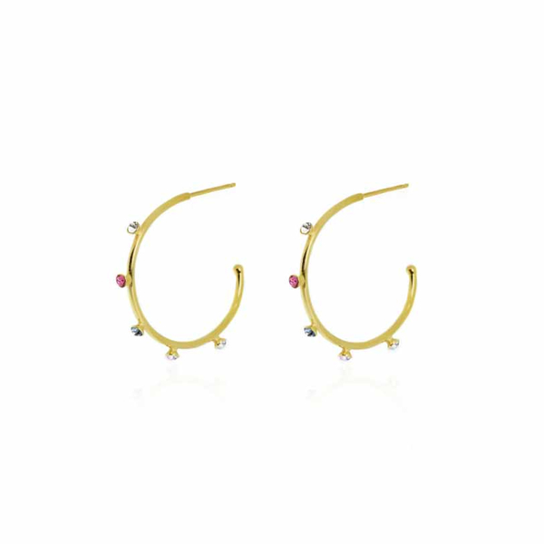 Σκουλαρίκια από ασήμι 925 με πέτρες Swarovski