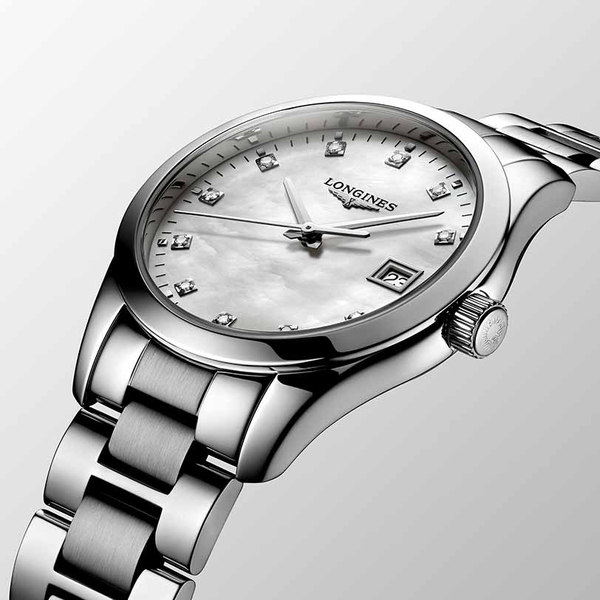 LONGINES Conquest Classic Mother-of-pearl & Diamonds