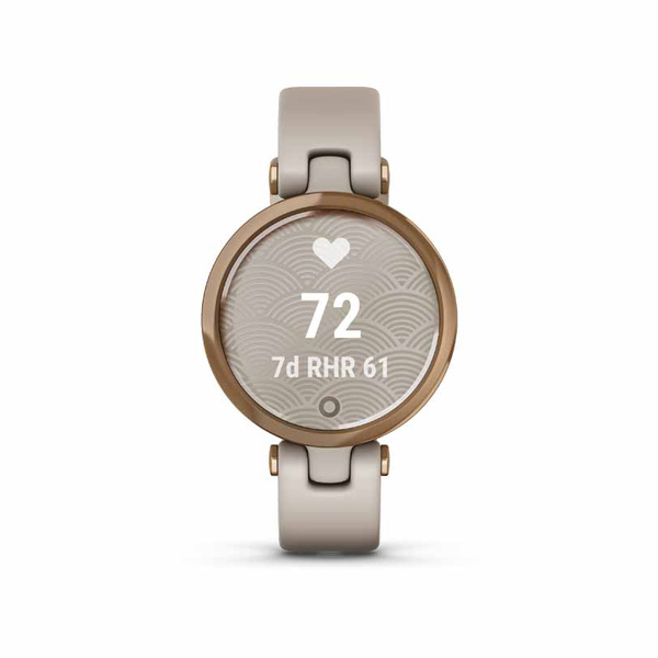 GARMIN Lily Sport Rose Gold & Light Sand Silicone