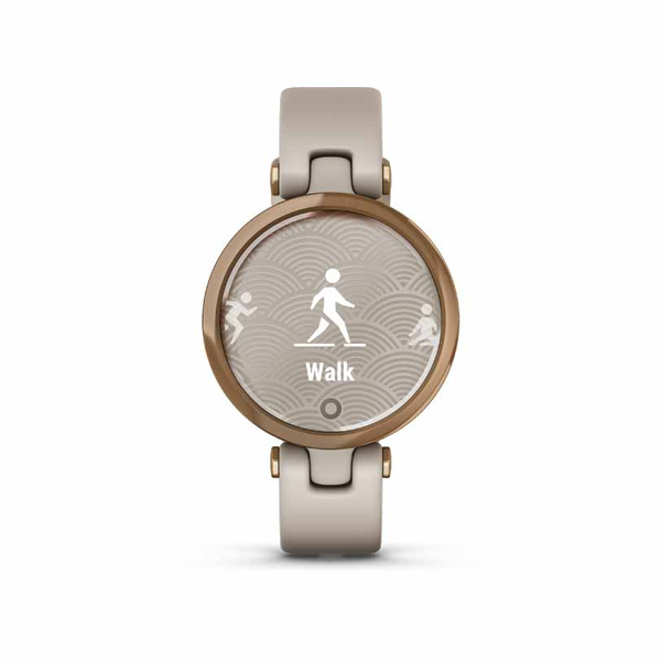 GARMIN Lily Sport Rose Gold & Light Sand Silicone