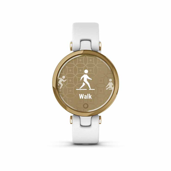 GARMIN Lily Classic Light Gold & White Leather