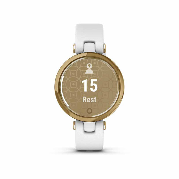 GARMIN Lily Classic Light Gold & White Leather