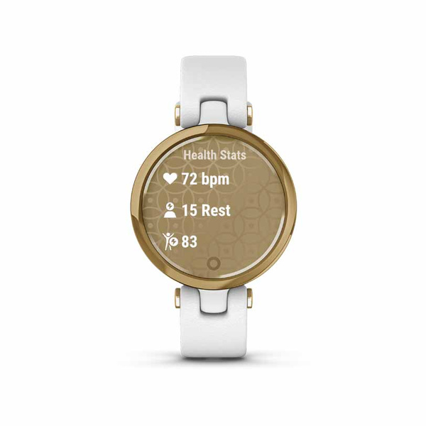 GARMIN Lily Classic Light Gold & White Leather