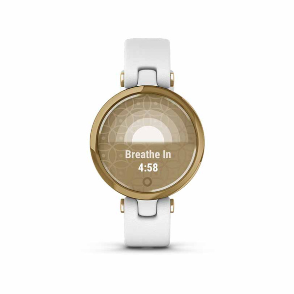 GARMIN Lily Classic Light Gold & White Leather