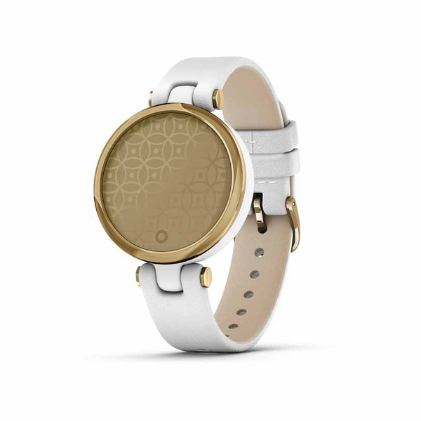 GARMIN Lily Classic Light Gold & White Leather