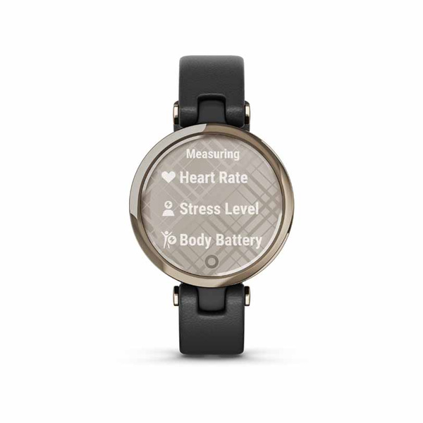 GARMIN Lily Classic Cream Gold & Black Leather