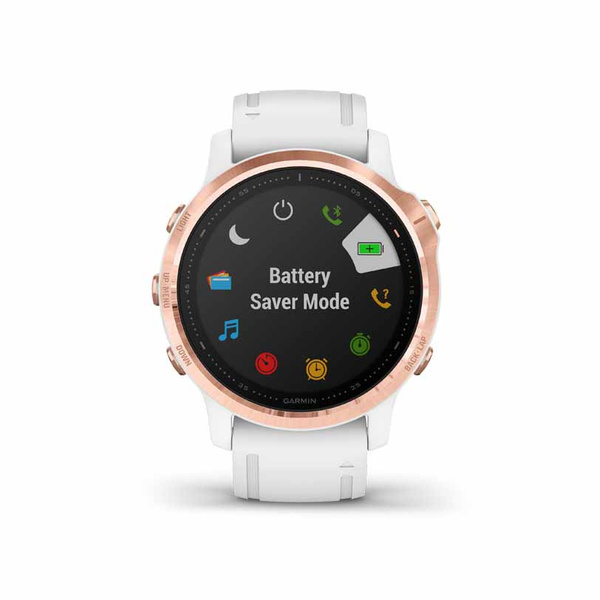 GARMIN Fenix 6S Pro Rose Gold with White Band