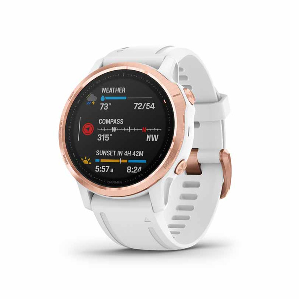 GARMIN Fenix 6S Pro Rose Gold with White Band