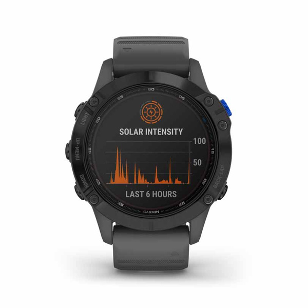 GARMIN Fenix 6 Pro Solar Black with Slate Gray Band