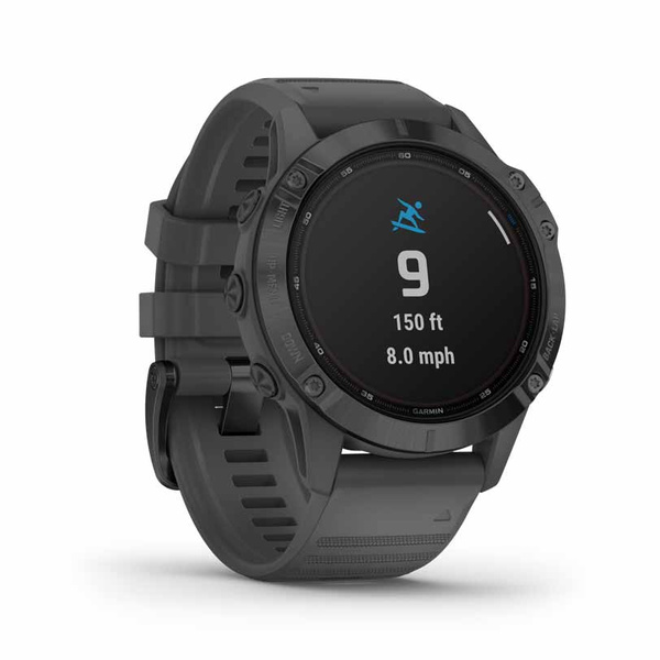 GARMIN Fenix 6 Pro Solar Black with Slate Gray Band