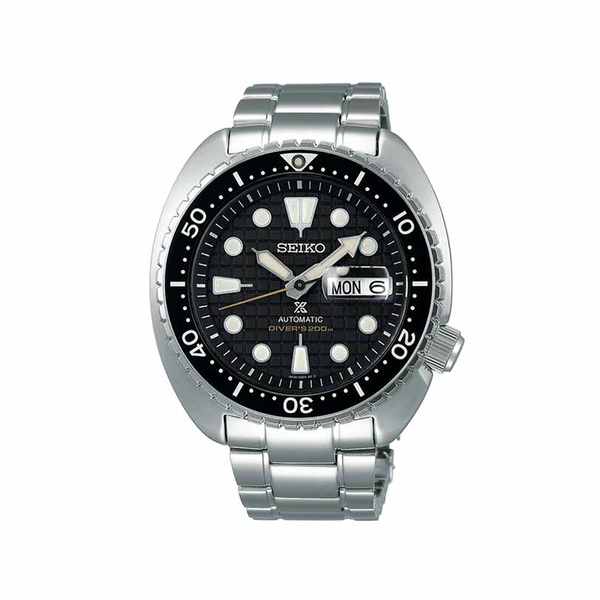 SEIKO Prospex Automatic Diver's 200 Day-Date Black Dial Steel Bracelet