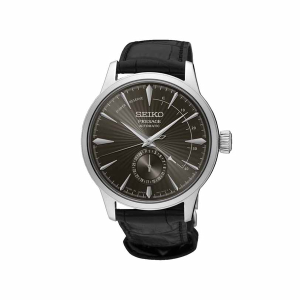 SEIKO Presage Automatic Date Grey Dial Black Strap