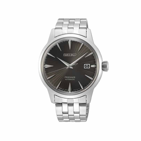 SEIKO Presage Automatic Date Grey Dial Steel Bracelet