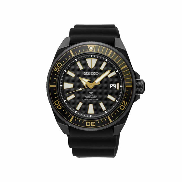 SEIKO Prospex Automatic Diver's 200 Black Dial Black Silicone