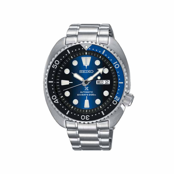SEIKO Prospex Automatic Diver's 200 Day-Date Blue Dial Steel Bracelet