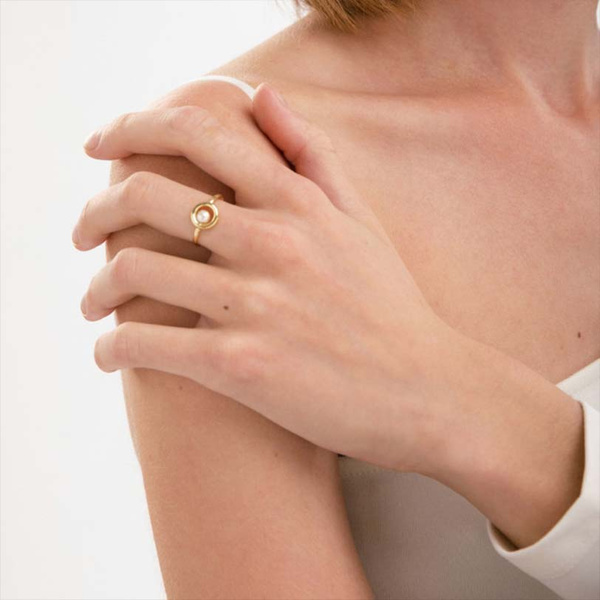 Δαχτυλίδι από ασήμι 925 με μαργαριτάρι