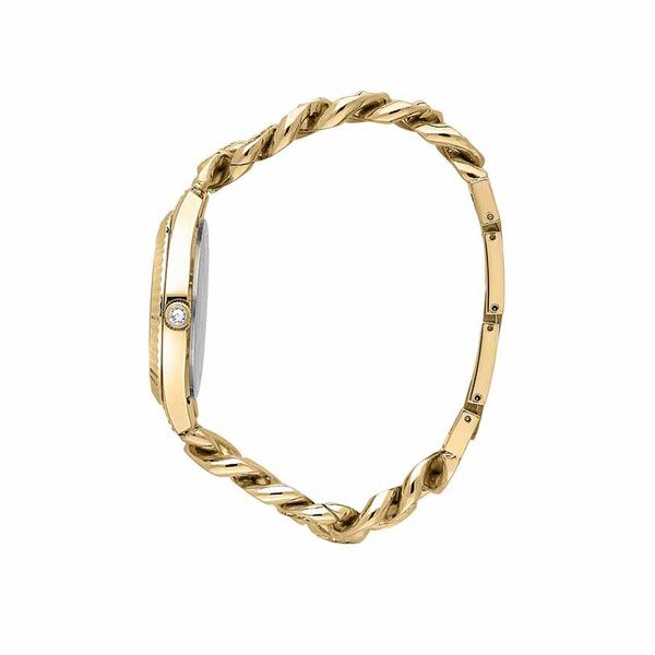 CHIARA FERRAGNI CHAIN CAPSULE Gold Dial Gold Steel Bracelet