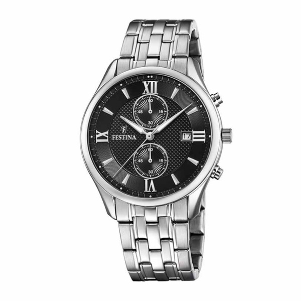 FESTINA chronograph black dial & bracelet