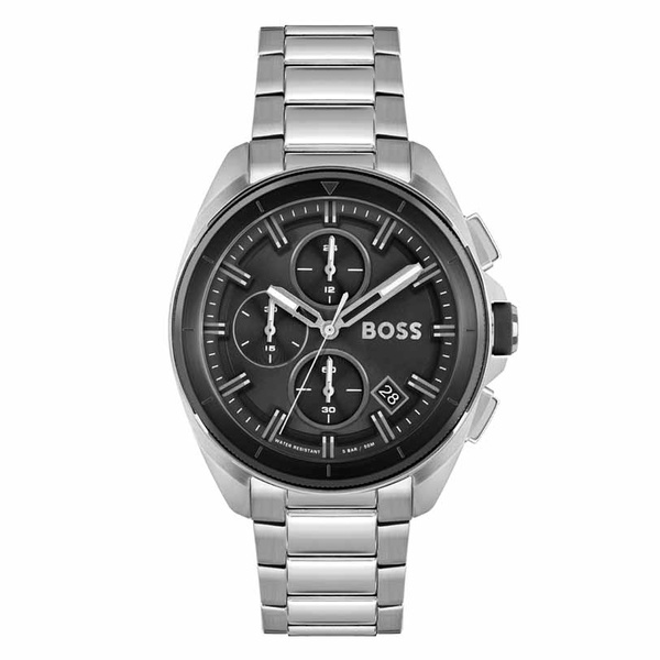 BOSS Black chronograph black dial steel bracelet