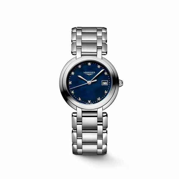 LONGINES PrimaLuna Blue Mother-of-pearl & Diamonds