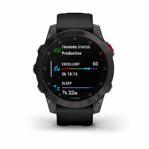 GARMIN Epix Sapphire Titanium Carbon Gray DLC with Black Band