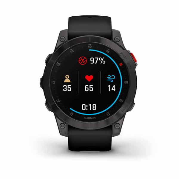 GARMIN Epix Sapphire Titanium Carbon Gray DLC with Black Band
