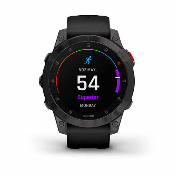 GARMIN Epix Sapphire Titanium Carbon Gray DLC with Black Band