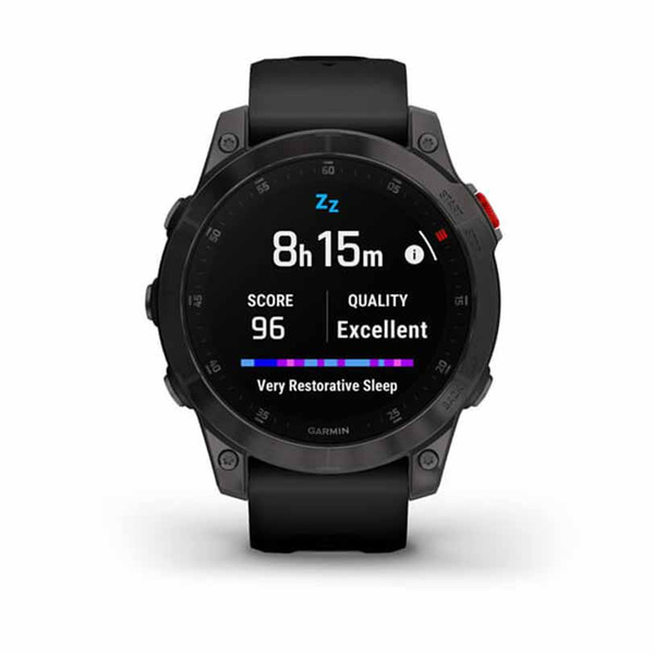 GARMIN Epix Sapphire Titanium Carbon Gray DLC with Black Band