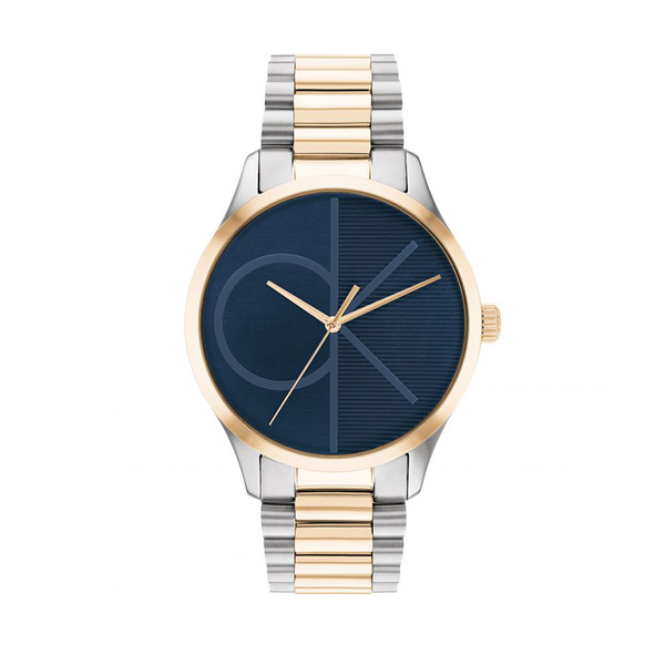 Calvin Klein Iconic blue dial two tone bracelet