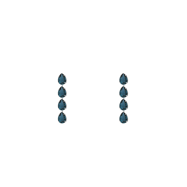 Σκουλαρίκια από ασήμι 925 με πέτρες Swarovski