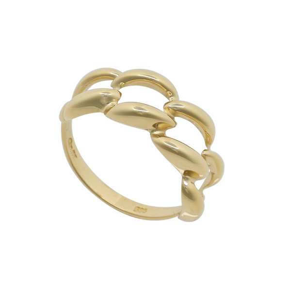 Δαχτυλίδι αλυσίδα Κ14 χρυσό