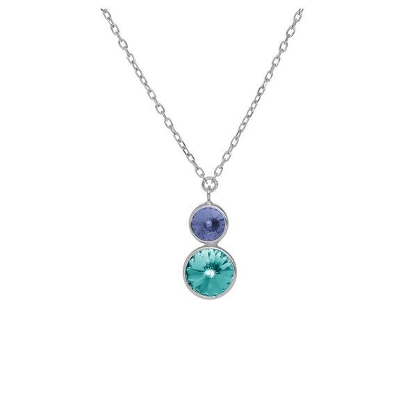 Κολιέ από ασήμι 925 με πέτρες Swarovski