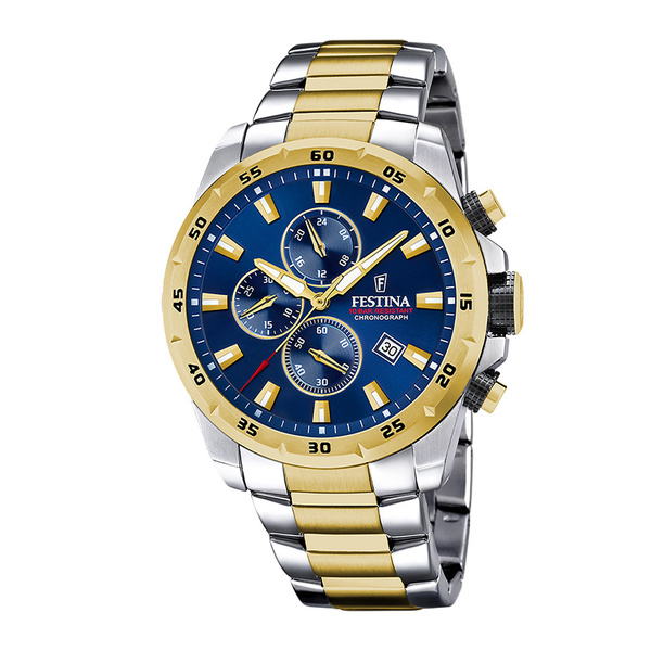 FESTINA MEN'S BLUE STAINLESS STEEL WATCH BRACELET