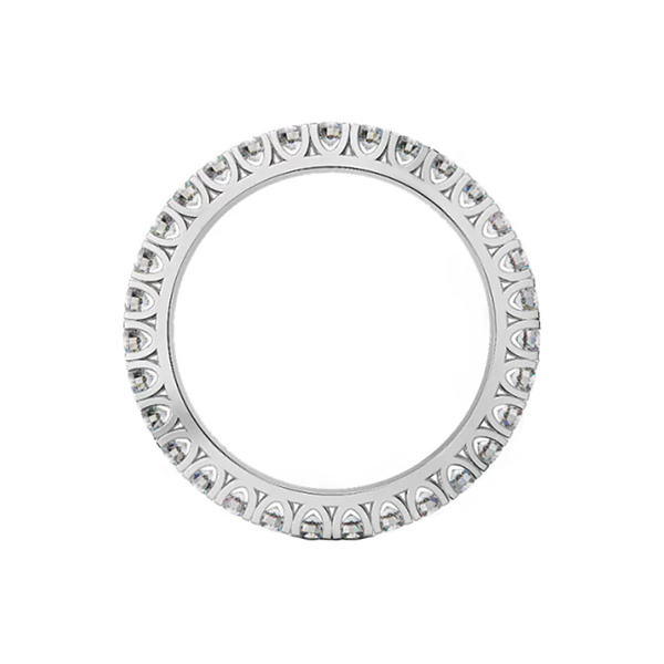 Δαχτυλίδι ολόβερο Κ18 λευκόχρυσο με διαμάντια
