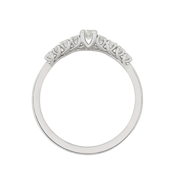 Δαχτυλίδι Κ18 λευκόχρυσο με διαμάντια