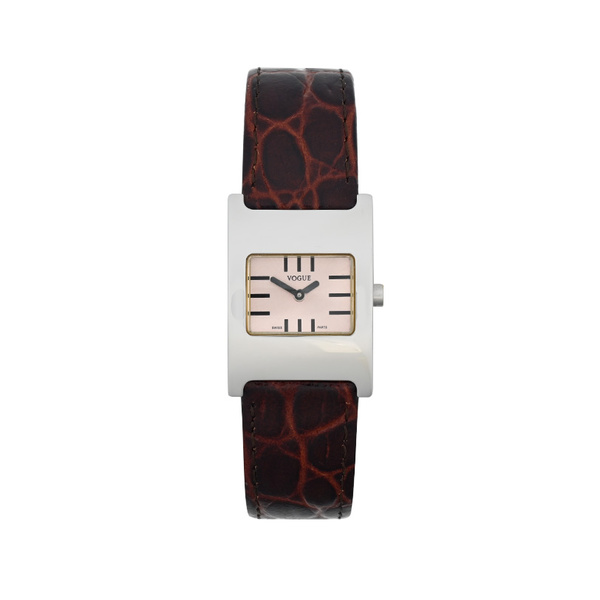 VOGUE Nude Dial Brown Strap