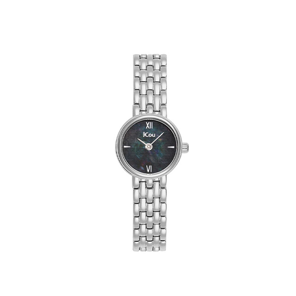 JCOU Lamelle mother-of-pearl dial steel bracelet