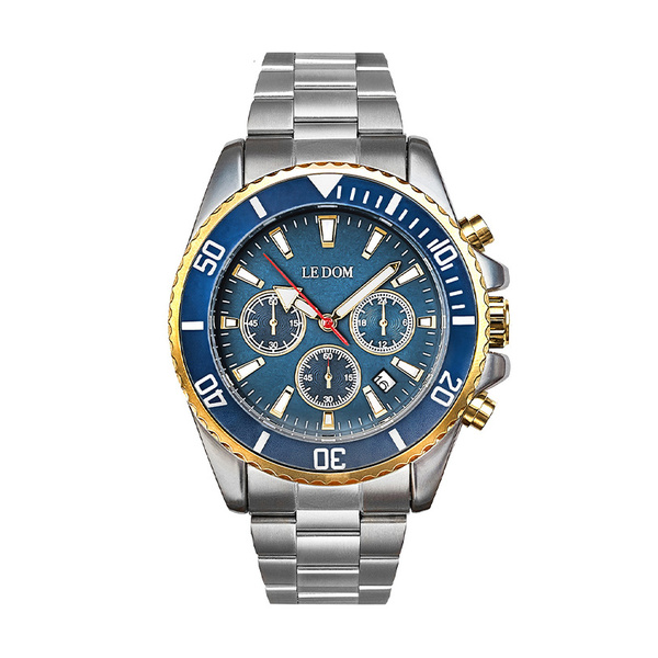 LE DOM Vantage blue dial bracelet