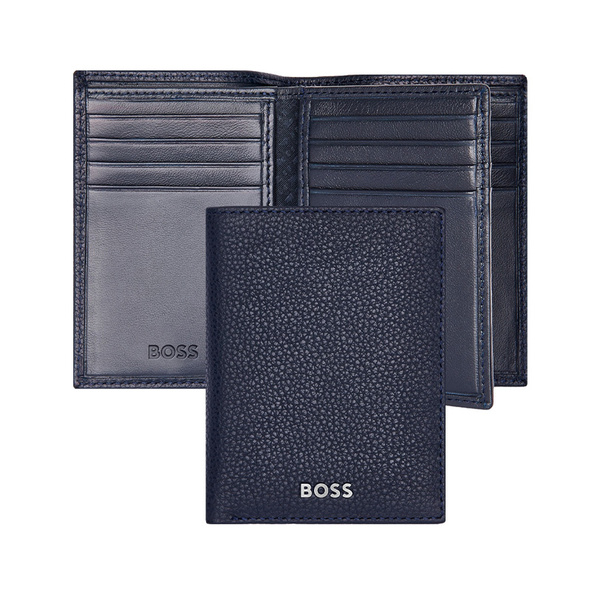 Hugo Boss Classic Grained Trifold Card holder navy HLF416N